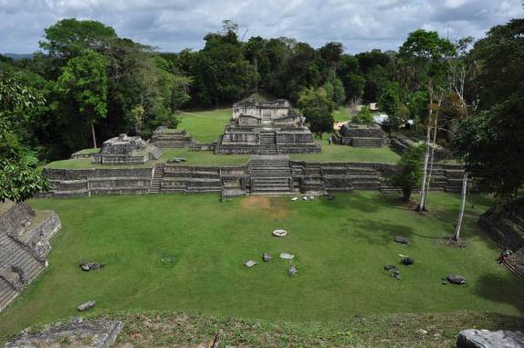 As ruínas mayas de Caracol, em Belize, quase na fronteira com a Guatemala